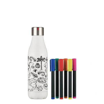 Θερμός Les Artistes Dino Draw 500ml με σετ μαρκαδόρων για παιδικό χρωματισμό